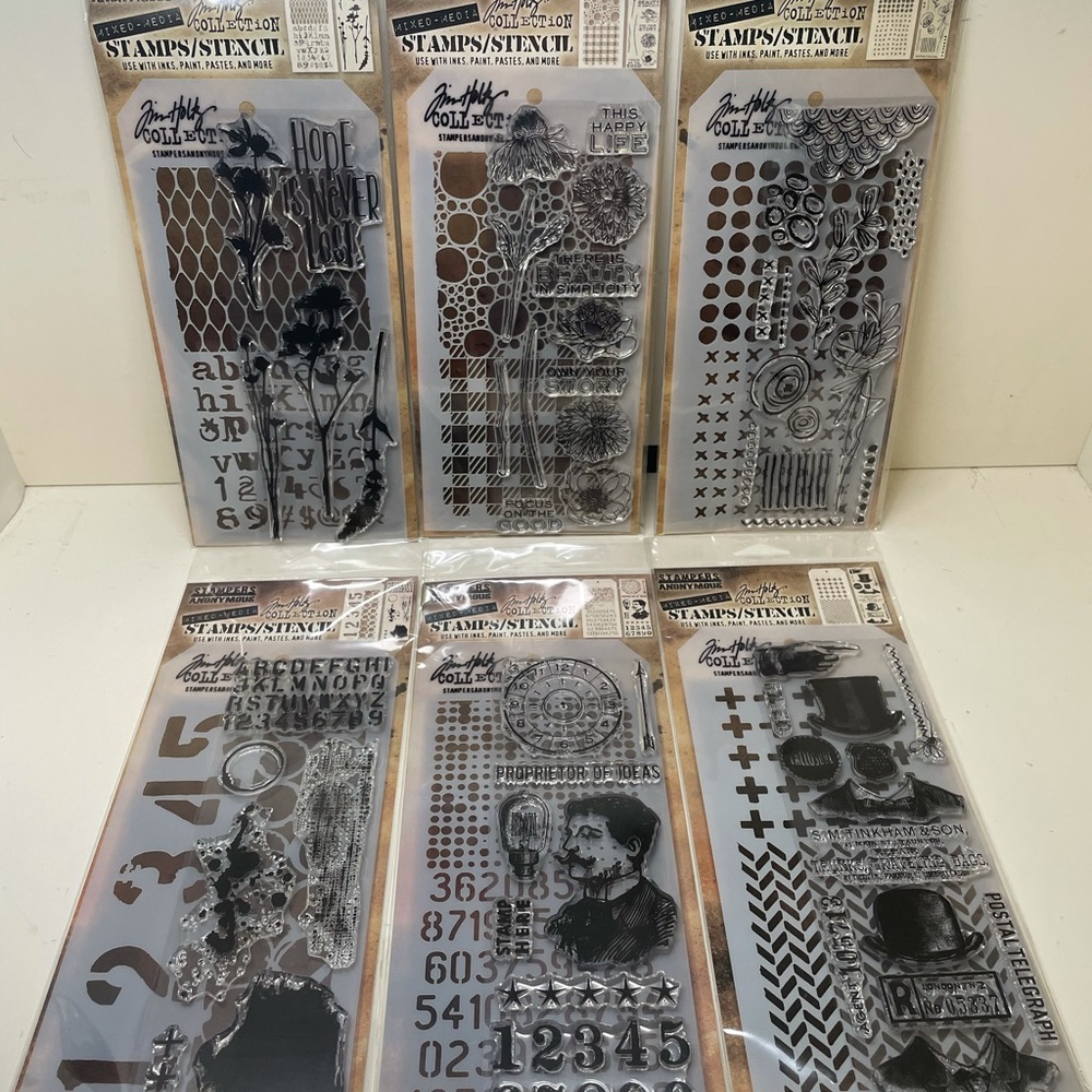 Tim Holtz Clear Stamps and stencil